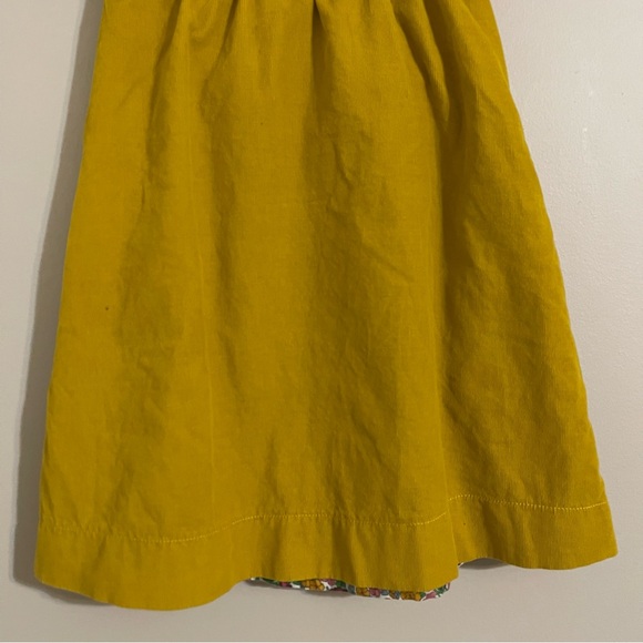 Mini Boden Mustard Yellow Corduroy Dress 5/6years - Picture 11 of 16